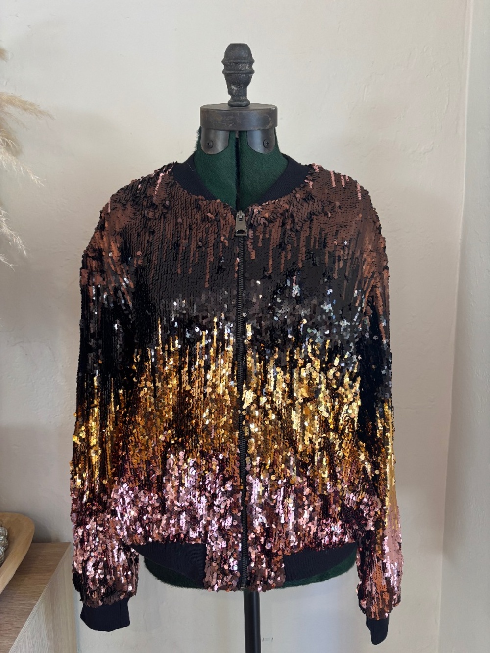 Topshop sequin bomber party jacket